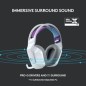 Logitech G G733 LIGHTSPEED Wireless RGB Gaming Headset Trådløs Høretelefoner Hvid
